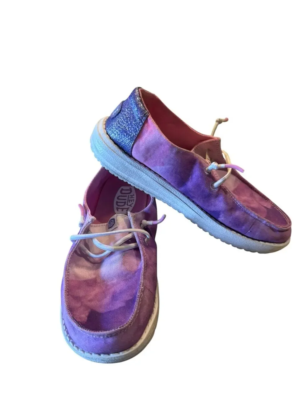 Hey Dude Pink & Purple Tie-Dye Casual Shoes Girls Size J2
